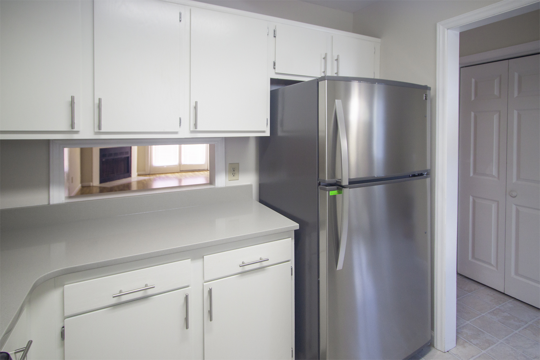 Kitchen, Living Area and Deck AW Rentals