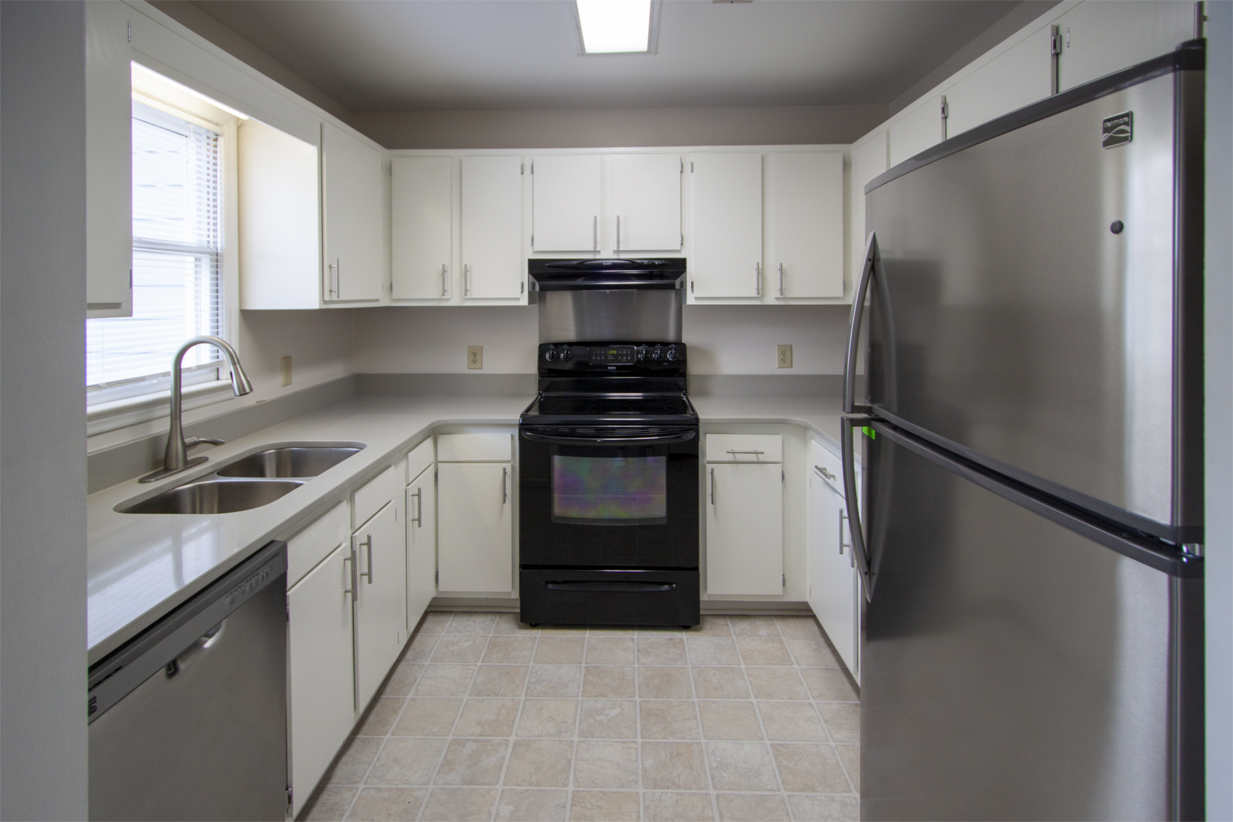 Kitchen, Living Area and Deck AW Rentals