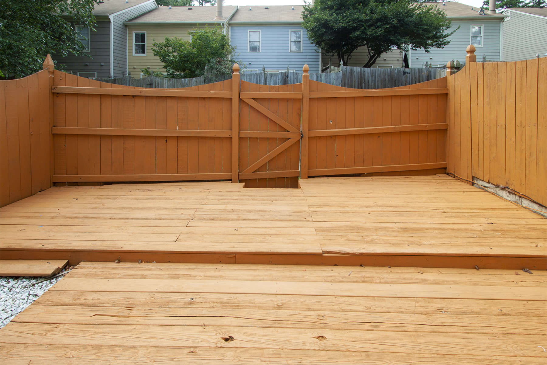 Kitchen, Living Area and Deck AW Rentals