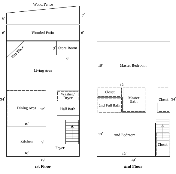 Floor Plan AW Rentals